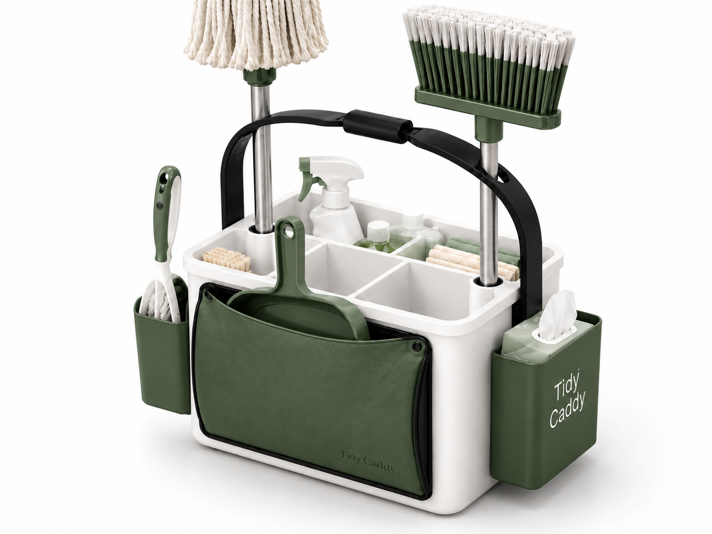 Tidy Caddy in Green and White
